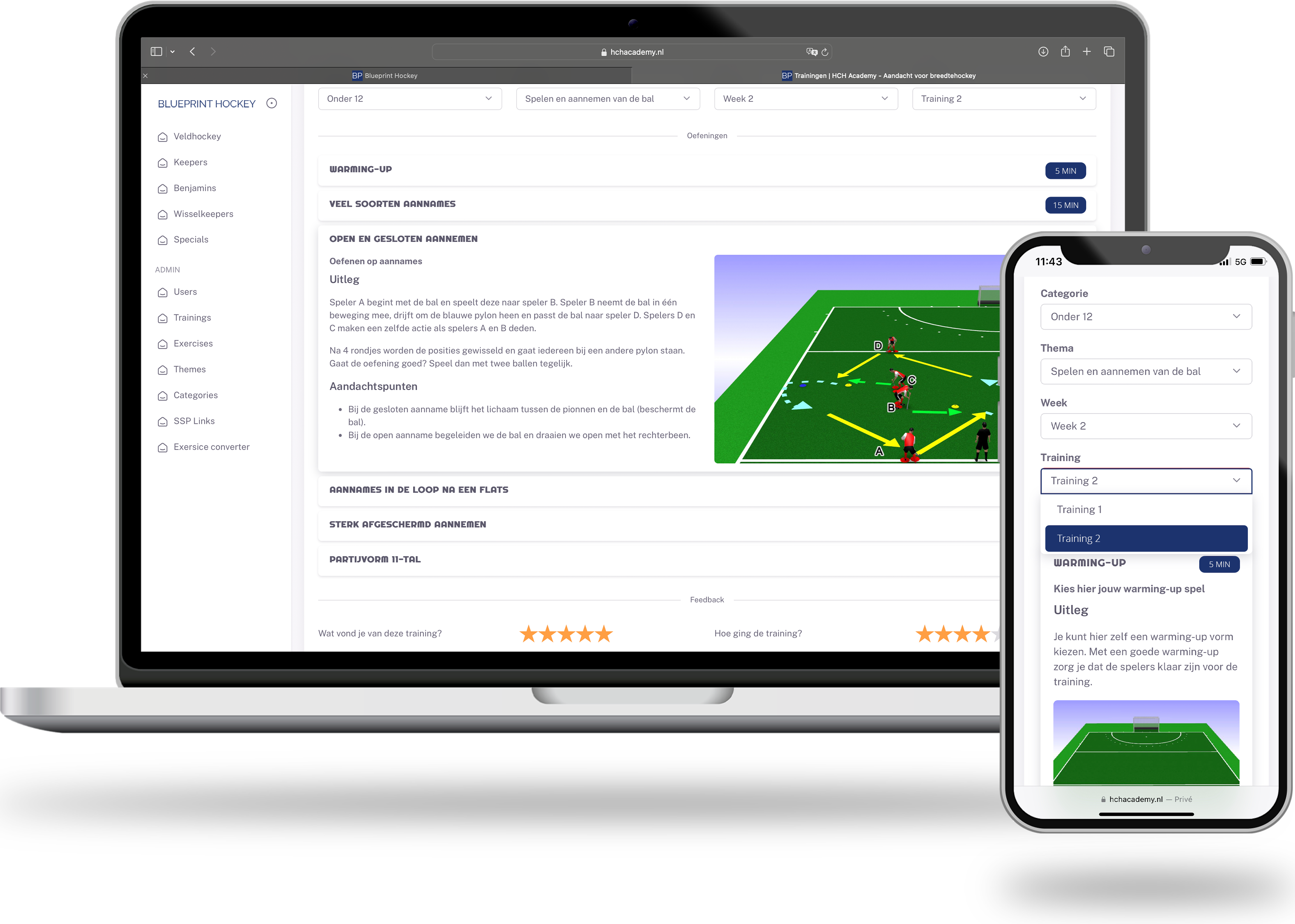 Software Blueprint Hockey platform